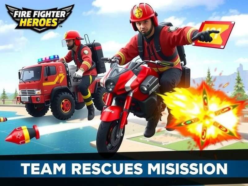 Team Rescue Mission in Free Fire Fighter Heroes